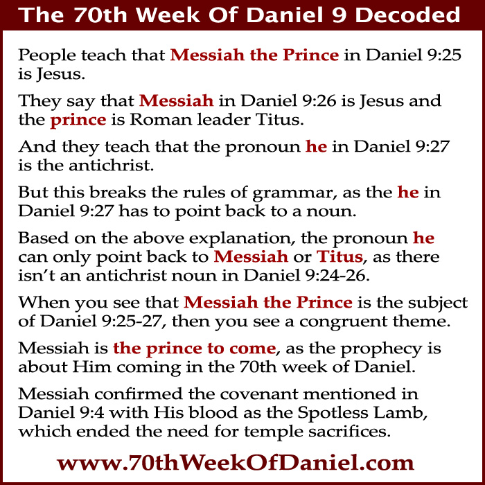 70th Week Of Daniel 9 Antichrist Meme